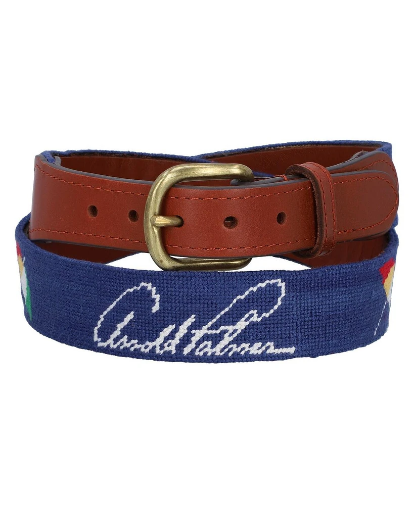 Smathers & Branson Men's and Women's Navy Arnold Palmer Needlepoint Belt