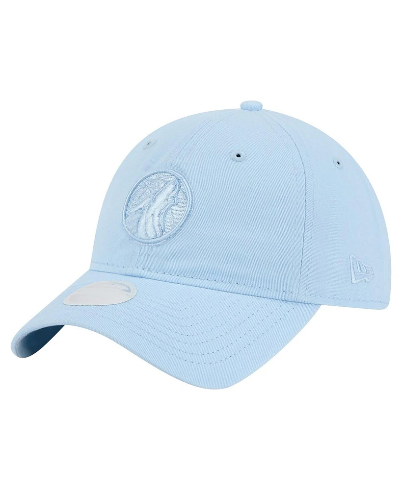 New Era Women's Light Blue Minnesota Timberwolves Colorpack 9TWENTY Adjustable Hat