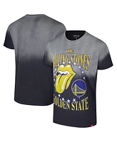 Sportiqe Men's and Women's Gray Rolling Stones x Golden State Warriors Bingham Collab T-Shirt