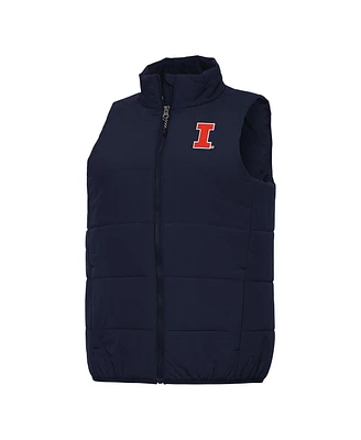Antigua Women's Navy Illinois Fighting Illini Experience Full-Zip Vest