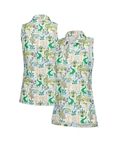Smith & Quinn Women's White The Players Sawgrass Clubhouse Alice Sleeveless Polo Shirt