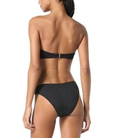 Michael Michael Kors Womens Studded Bandeau Top Studded High Leg Bikini Bottom