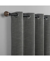 Sarasi Contrast Tweed Magnetic Closure 100% Blackout Grommet Curtain Panel