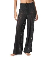 Michael Kors Women's Lace Wide-Leg Cover-Up Pants