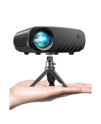 Elephas Mini Projector for iPhone, Elephas Upgraded 1080P Hd Projector, 8000L Portable Projector with Tripod and Carry Bag