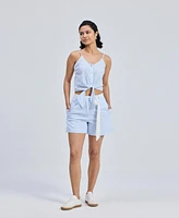 Reistor Women's Regular Fit Shorts Stripes