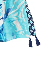 Olsen Abstract Palm Print Scarf