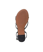 Lucia | Flower Embellished Strappy Flat Leather Sandals