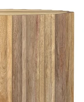 Simpli Home 20" Mango Wood Rolf Side Table