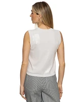 Sanctuary Women's Sequin Sleeveless Pull-On Sweater