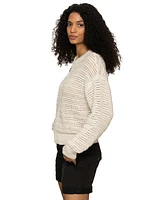 Sanctuary Women's Cotton Open-Knit Bomber Jacket