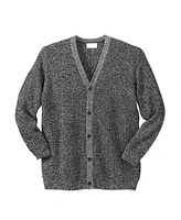 KingSize Big & Tall Shaker Knit V-Neck Cardigan Sweater