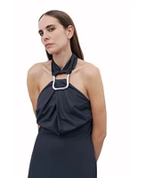 Nocturne Women's Halter Neck Midi Dress