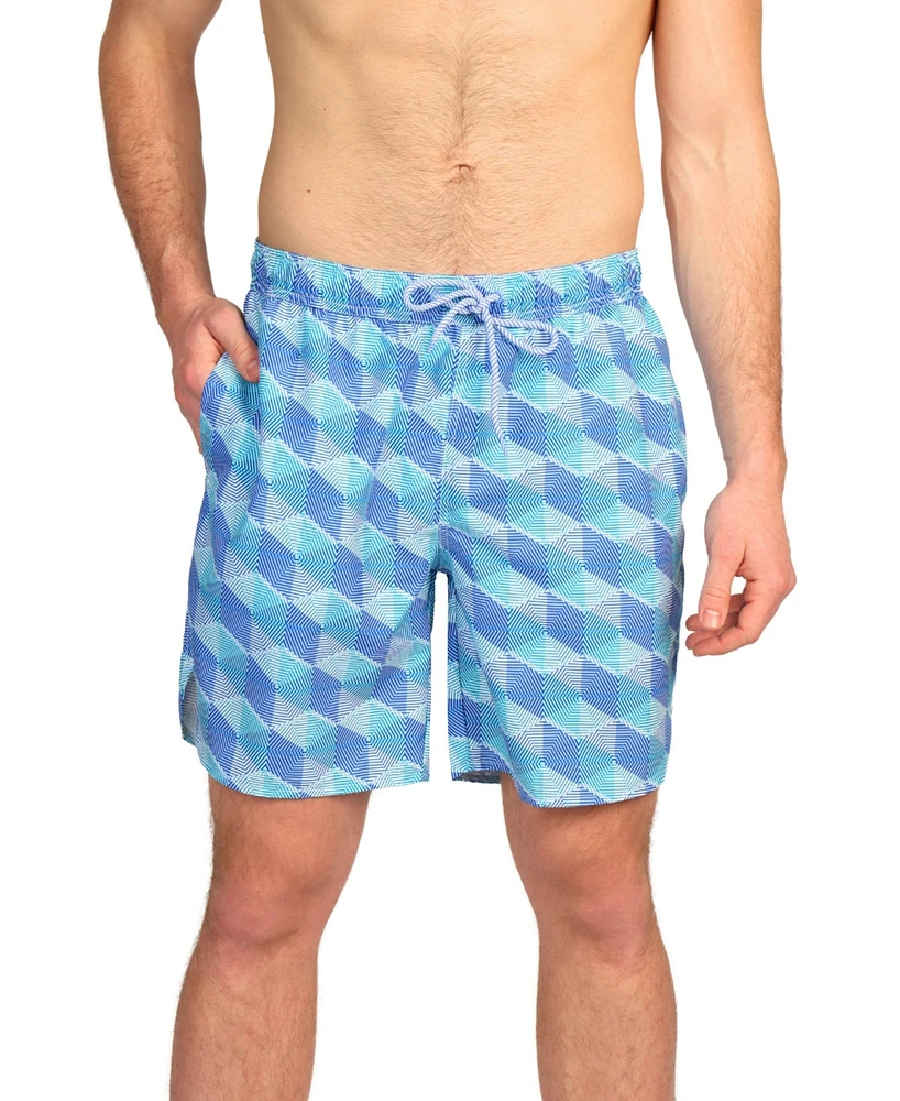 Tailorbyrd Men's Hexagon Swim Shorts