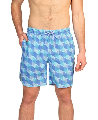Tailorbyrd Men's Hexagon Swim Shorts