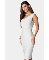 Bebe Women's Bandage One Shoulder Dress