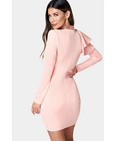 Bebe Women's Scube V-Neck Dress