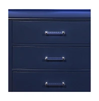 Solid Wood Five-Drawer Chest with Led Lighting for Bedroom Storage