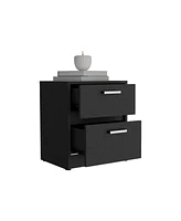 Modern 2-Drawer Nightstand for Bedroom Storage