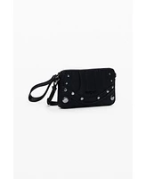Desigual Women's Medium embroidered convertible wallet