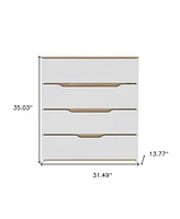 Spacious Four-Drawer Dresser for Clothes and Accessories