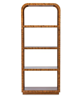 Furniture 16" Wood Prescott Mappa Burl Etagere