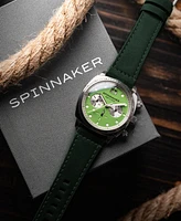 Spinnaker Men's Hull Chronograph Leather Strap Watch