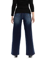 Re:Denim Over the Bump Wide Leg Maternity Jeans