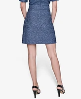 Karl Lagerfeld Paris Women's Embellished A-Line Skirt