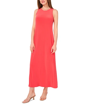 Vince Camuto Women's Sleeveless Keyhole-Back Crewneck Maxi Dress