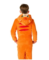 OppoSuits Little and Big Boys Red Cat Onesie