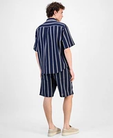Hugo Boss Mens Eralino Striped Shirt Ronan Striped Shorts