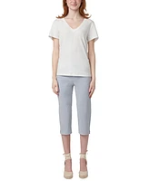 Hue Women's Spring Stripe Pedal Pusher Pants
