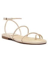 Schutz Women's Kaya Straw Flat Sandals