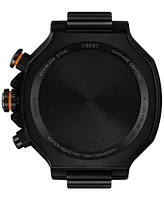 Tissot Men's Swiss Chronograph T-Race Orange Silicone Strap Watch 45mm