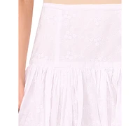 CeCe Women's Bubble-Hem Cotton Mini Skirt