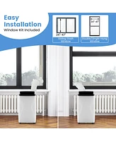 Gymax 4-in-1 Portable Air Conditioner 12000 Btu Smart WiFi Air Cooler w/ Fan Dehumidifier 24H Timer