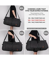 Urtala 100L Travel Duffle Bag for Men, Urtala 32” Large Duffle Bag for Traveling with Shoe Compartment, Foldable Travel Duffel Bag Weekender Ba