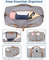 Urtala 120L Foldable Collapsible Travel Duffle Bag for Men and Women with Shoe Compartment
