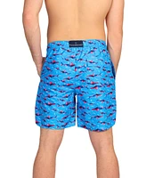 Tailorbyrd Men's Abstract Sharks Swim Shorts
