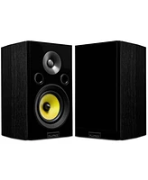 Fluance Signature HiFi Compact Surround Sound Home Theater 5.0 Channel Speaker System including 2-Way Bookshelf, Center and Rear Surro
