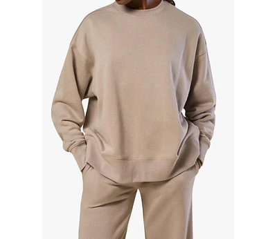 WeWoreWhat Women's Oversized Crewneck Sweatshirt