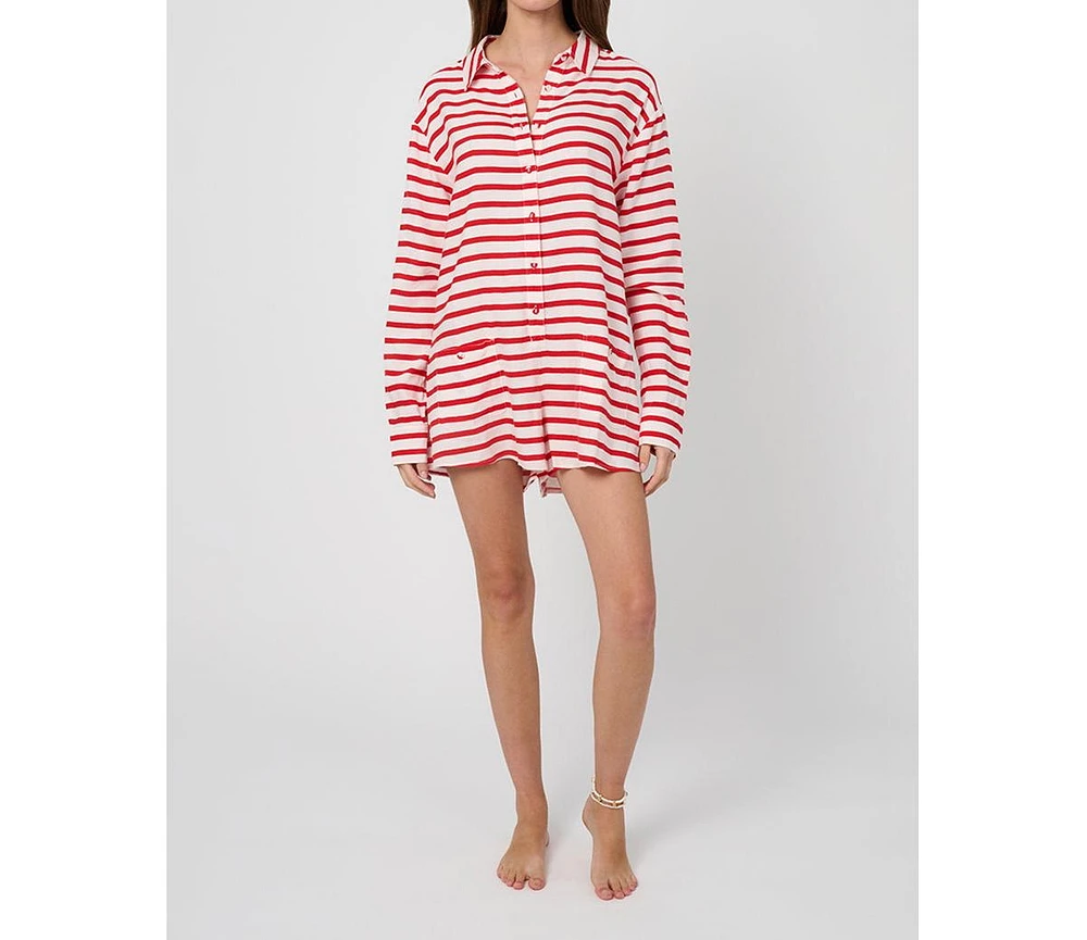 WeWoreWhat Women's Linen Beach Romper