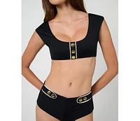 WeWoreWhat Women's Sailor Swim Short