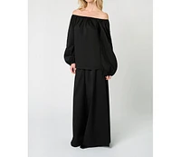 WeWoreWhat Women's Off The Shoulder Top