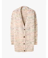 Celtic & Co. Women's Slouch Longline Button Cardigan