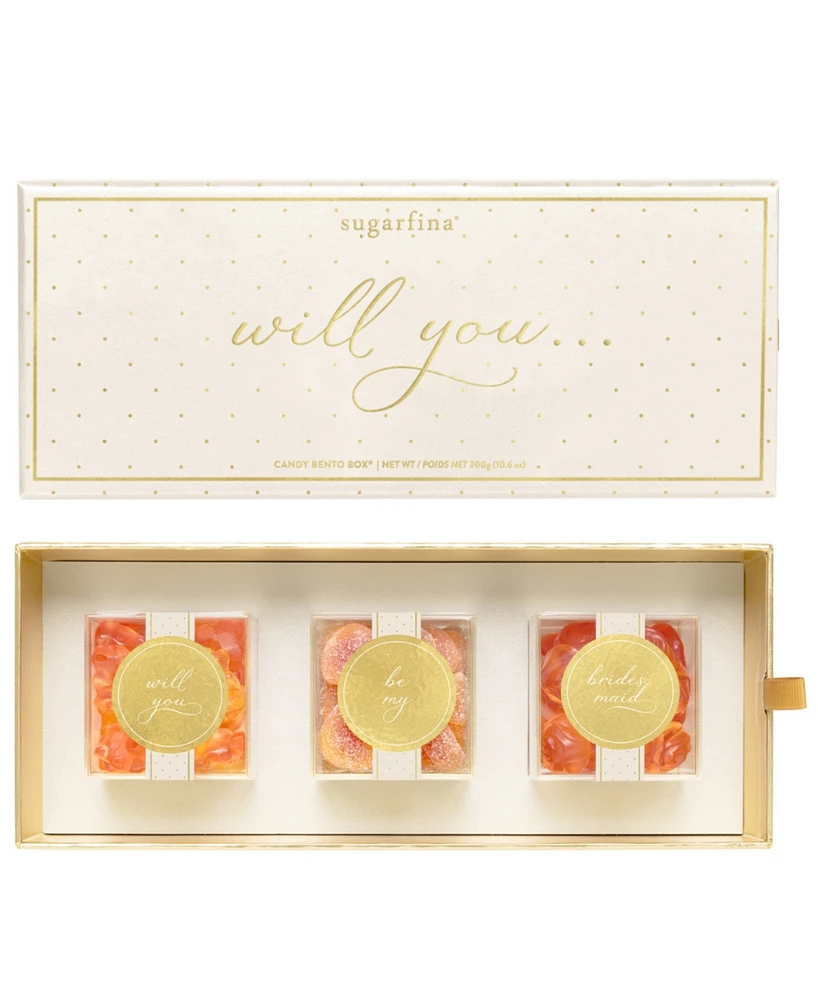 Sugarfina Will You Be My Bridesmaid Bento Box, 3 Pieces