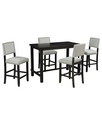 5-Piece Counter Height Dining Set for Stylish and Comfortable Dining Experience