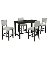 5-Piece Counter Height Dining Set for Stylish and Comfortable Dining Experience