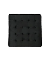 Extra Large Tufted Square Cocktail Ottoman, Upholstered in Soft Velvet, Perfect for Extra Seating, a Comfortable Footrest, or a Stylish Coffee Table A